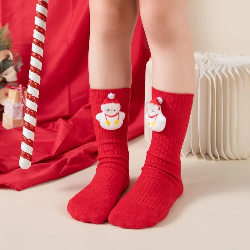 Coral Velvet Children's Socks Autumn Winter Midtube Cute Cartoon Christmas Socks Baby Red New Year Socks
Coral Velvet Children's Socks Autumn Winter Midtube Cute Cartoon Christmas Socks Baby Red New Year Socks