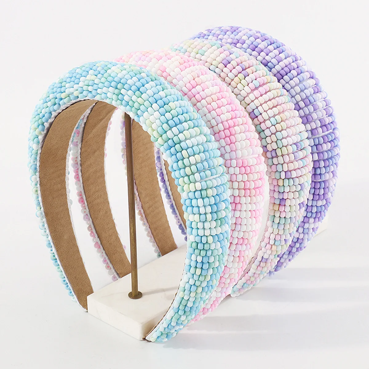 European and American Fashion Color Bead Winding Headband Sweet Elegant Beaded Hairband Hair Accessories
European and American Fashion Color Bead Winding Headband Sweet Elegant Beaded Hairband Hair Accessories