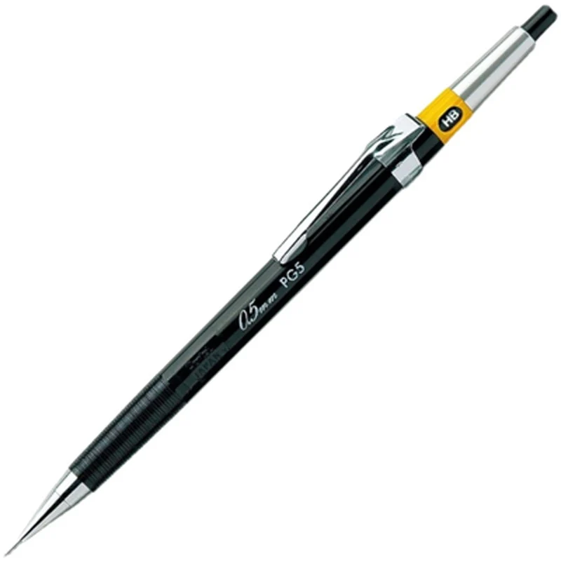 

Японские карандаши PENTEL PG5 из смолы, механические карандаши HB 0,5 мм, окрашенная металлическая внутренняя трубка, автоматический карандаш с низким центром тяжести