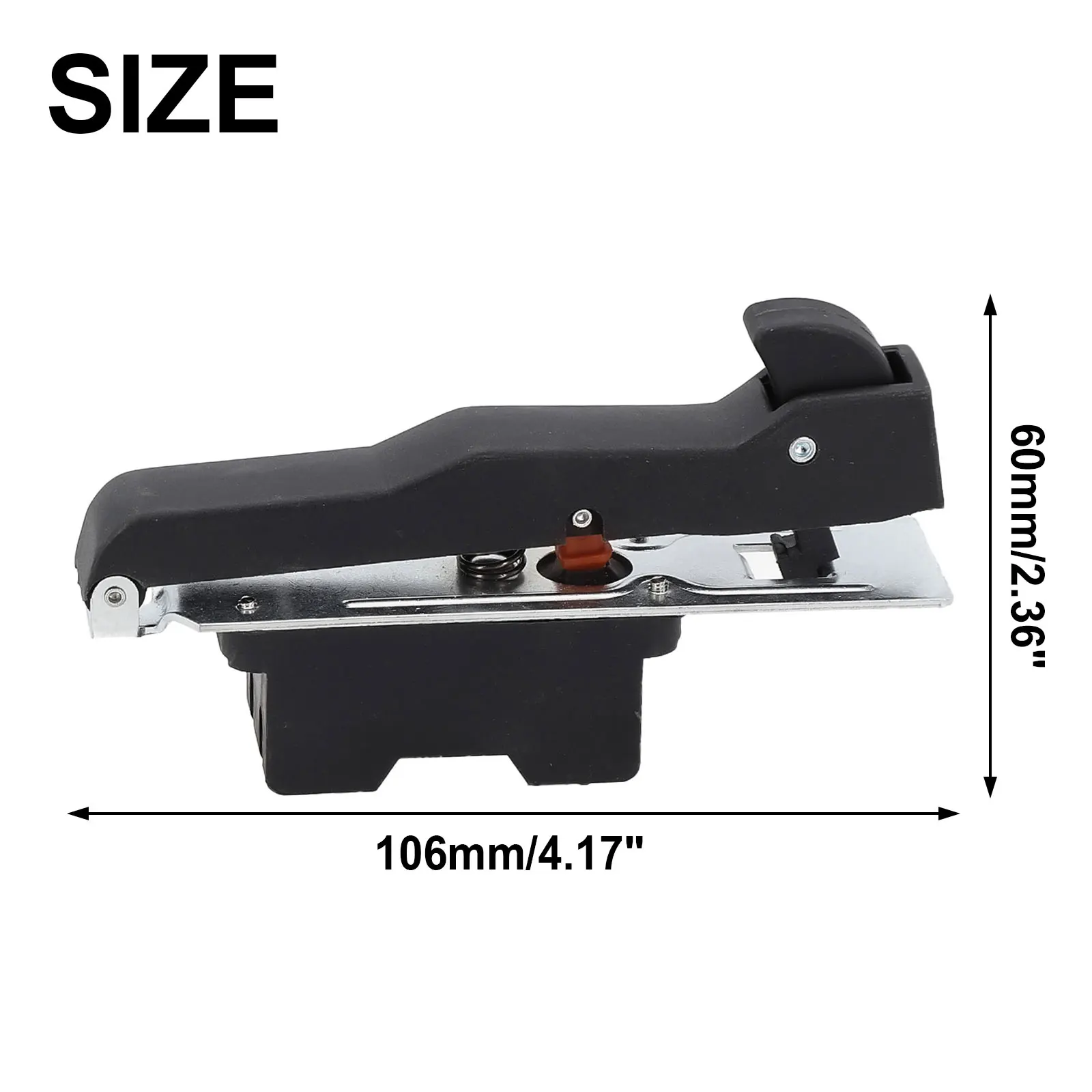 12A Power Trigger Switch Angle Grinder Switch 250V 2NO Angle Grinder Power Trigger Button Trigger Switch Plastic+Metal
12A Power Trigger Switch Angle Grinder Switch 250V 2NO Angle Grinder Power Trigger Button Trigger Switch Plastic+Metal