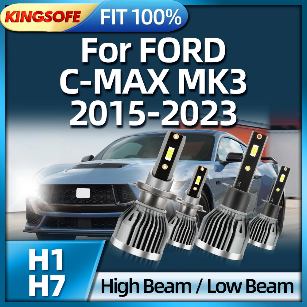 KINGSOFE H1 LED Car Headlight H7 Bulbs Auto Light 6000K White For FORD C-MAX MK3 2015 2016 2017 2018 2019 2020 2021 2022 2023
KINGSOFE H1 LED Car Headlight H7 Bulbs Auto Light 6000K White For FORD C-MAX MK3 2015 2016 2017 2018 2019 2020 2021 2022 2023