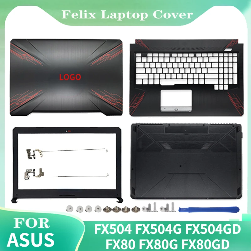 For ASUS FX504 FX504G FX504GD/GE FX80 FX80G FX80GD Laptop LCD Back Cover/Front bezel/Hinges/Palmrest/Bottom Case 47BKLLCJN80
For ASUS FX504 FX504G FX504GD/GE FX80 FX80G FX80GD Laptop LCD Back Cover/Front bezel/Hinges/Palmrest/Bottom Case 47BKLLCJN80