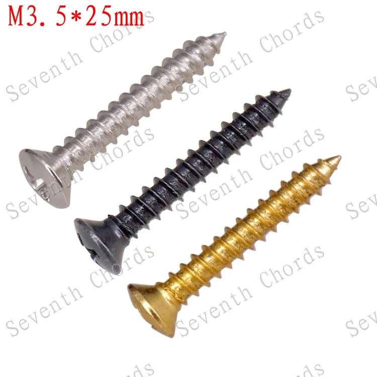 21 Pcs M3.5*25mm Bass Guitar Strap Lock Mount Screws / Guitar Bass Bridge Mount Screw - 3 Color for choose
21 Pcs M3.5*25mm Bass Guitar Strap Lock Mount Screws / Guitar Bass Bridge Mount Screw - 3 Color for choose