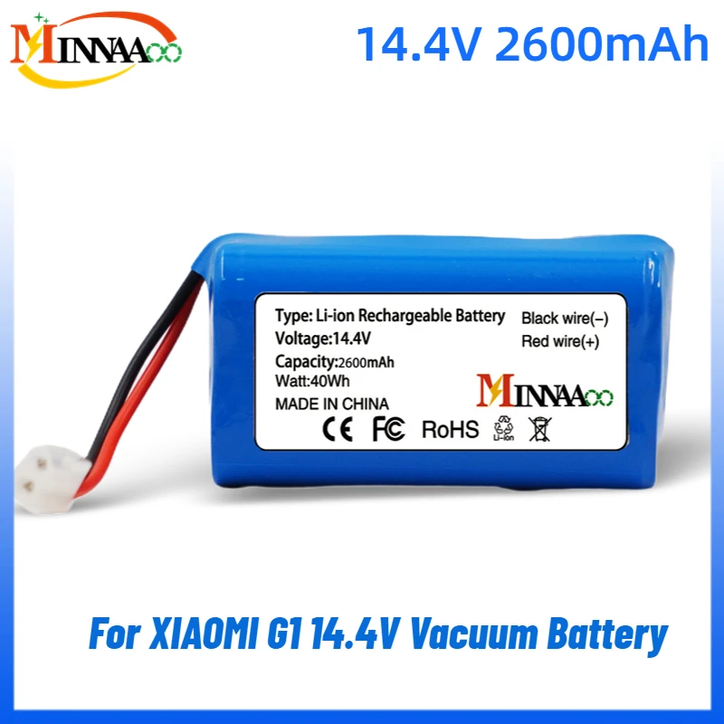 

2023 NEW 14.8V 3500mAh Li-ion Battery Pack,For XIAOMI MIJIA Mi Robot Vacuum-Mop Essential G1 MJSTG1, SKV4136GL H18650CH R30 R35