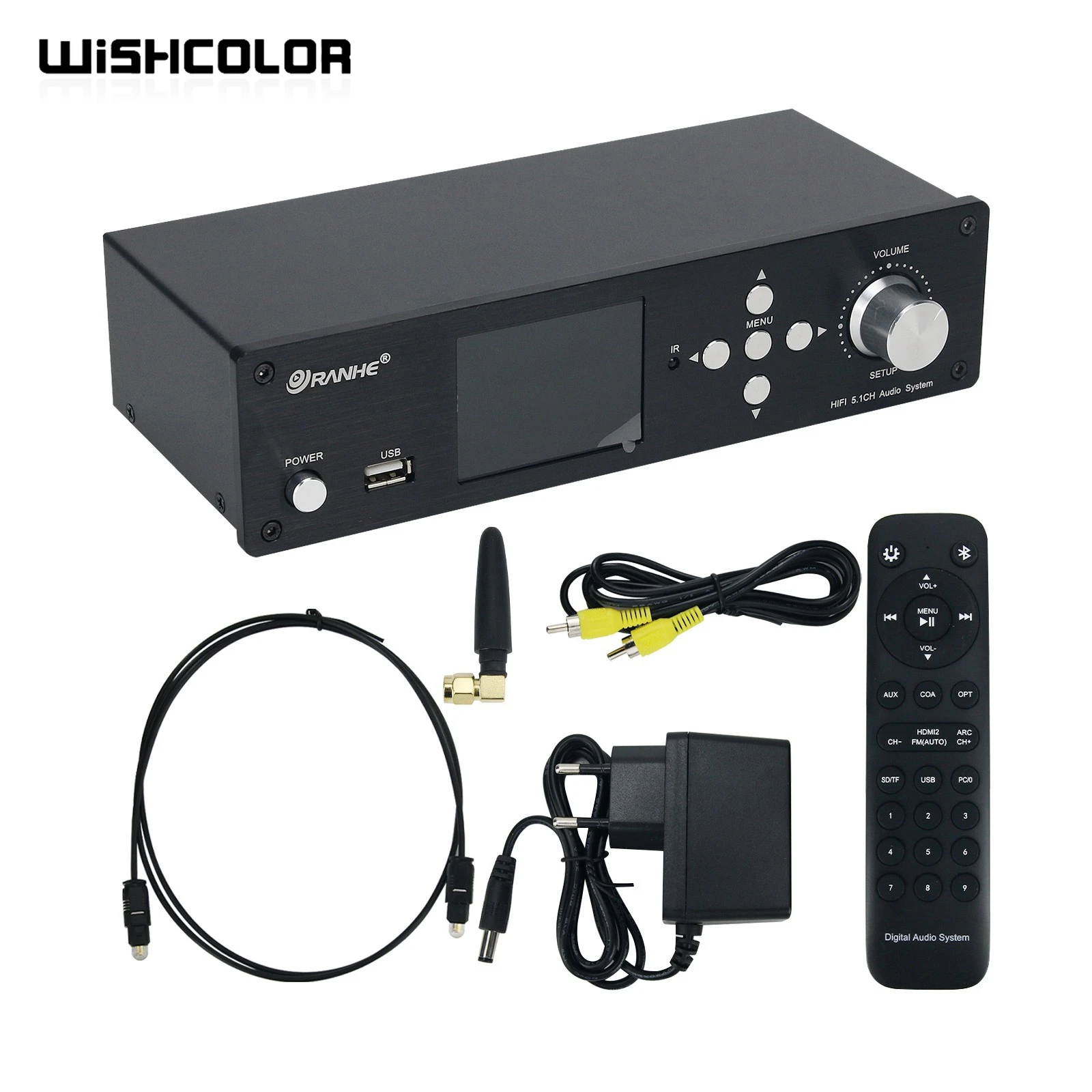 

Wishcolor RH-899X DSD USB Flash Drive Lossless Audio Player CS4354 HDMI-compatible Optical and Coaxial 5.1 Channel DTS Decoder