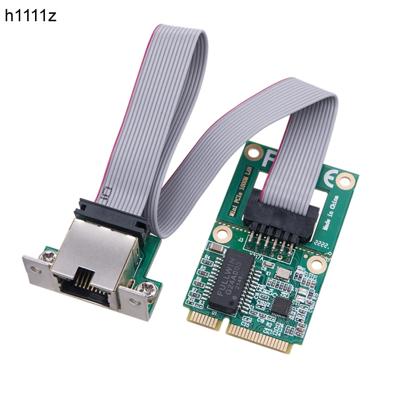 

NEW Mini PCIE Gigabit Ethernet Network Adapter RTL8111H/RTL8111F Chip 10/100/1000Mbps Mini PCI Express to RJ45 COM Port Lan Card