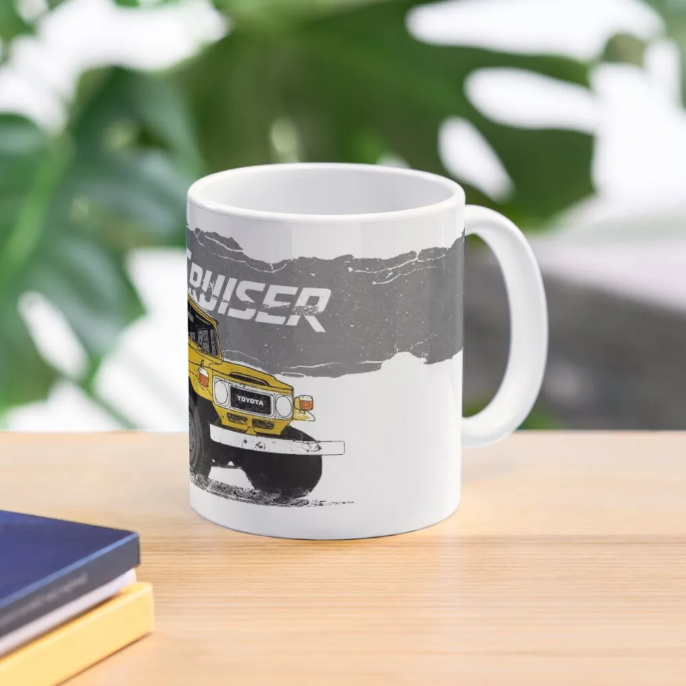 

FJ40 land cruiser Coffee Mug Thermo Coffee Cup To Carry Original Breakfast Cups Coffee Thermal Cup