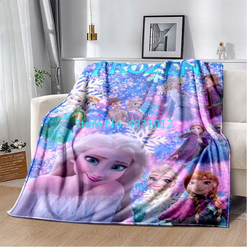 

Мультяшное мягкое плюшевое одеяло с замороженным рисунком, 70x100 см, мягкие фланелевые одеяла 3D из овечьей шерпы, детский подарок, Диванный диван для спальни