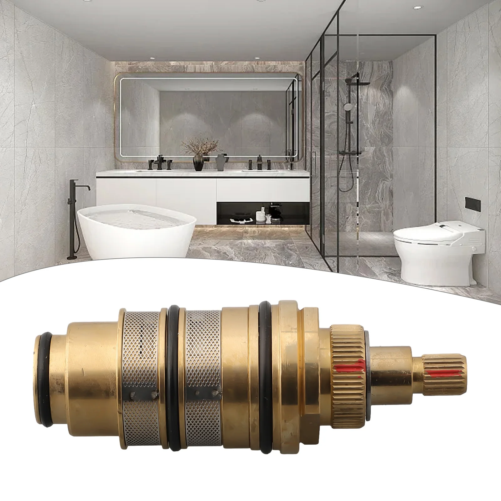 New Thermostatic Cartridge Temperature Control Valve Shower Bar Mixing Universal Faucet Cartridges Bathroom Accessories
New Thermostatic Cartridge Temperature Control Valve Shower Bar Mixing Universal Faucet Cartridges Bathroom Accessories