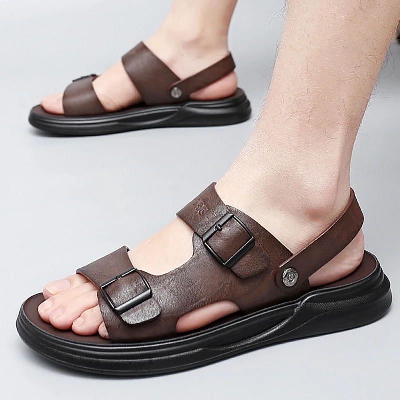 Summer Men Shoes Sale Waterproof Slip On Casual Cow Leather Male Soft Men's Sandals Sole Beach Slippers Sandalias Zapatos Hombre
Summer Men Shoes Sale Waterproof Slip On Casual Cow Leather Male Soft Men's Sandals Sole Beach Slippers Sandalias Zapatos Hombre