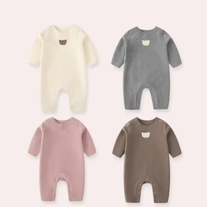 Double-sided Plush Baby Romers Cute Bear Newborn Baby Jumpsuit Spring Autumn Winter Toddler Grils Boys Crawling Clothes Pajamas
Double-sided Plush Baby Romers Cute Bear Newborn Baby Jumpsuit Spring Autumn Winter Toddler Grils Boys Crawling Clothes Pajamas
