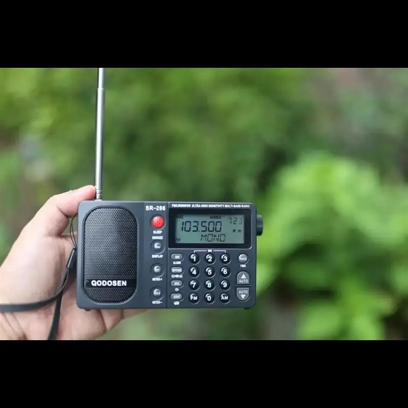 QODOSEN SR-286 FM/LW/MW/SW Ultra-High Sensitivity Multi-band Radio 3200MAh 18650 Battery
QODOSEN SR-286 FM/LW/MW/SW Ultra-High Sensitivity Multi-band Radio 3200MAh 18650 Battery