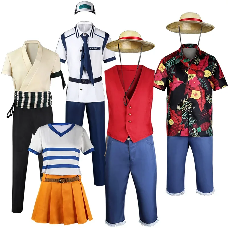 Tv Action Movie Monkey D Luffy Coby Roronoa Zoro Cosplay Costume Suits Uniform Short Skirt Halloween Carnival Party for Men
Tv Action Movie Monkey D Luffy Coby Roronoa Zoro Cosplay Costume Suits Uniform Short Skirt Halloween Carnival Party for Men