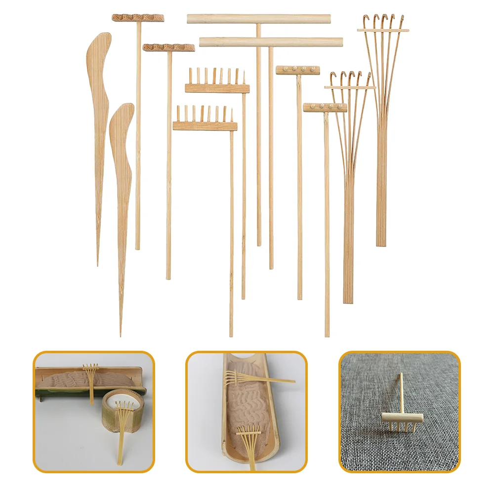 12 Pcs Sand Rake Set Mini Rakes Small Garden Desktop Accessories Self Made DIY Table Bamboo Office Tabletop Decor
12 Pcs Sand Rake Set Mini Rakes Small Garden Desktop Accessories Self Made DIY Table Bamboo Office Tabletop Decor