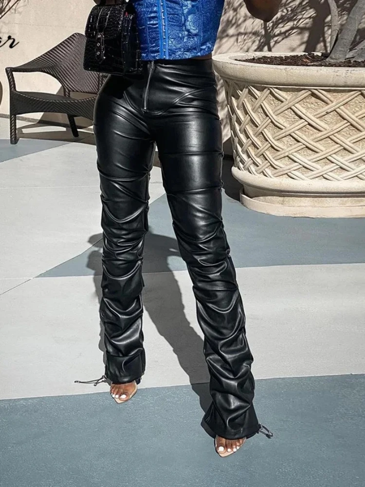 Женские кожаные брюки Whatiwear Y2k, черные длинные брюки с высокой талией в уличном стиле, весна-лето 2022
Женские кожаные брюки Whatiwear Y2k, черные длинные брюки с высокой талией в уличном стиле, весна-лето 2022