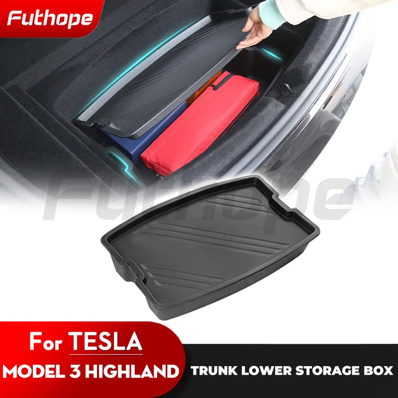 Futhope ТПЭ багажник нижний ящик для хранения Tesla Model 3 highland с полипропиленовым покрытием большое пространство для хранения
Futhope ТПЭ багажник нижний ящик для хранения Tesla Model 3 highland с полипропиленовым покрытием большое пространство для хранения