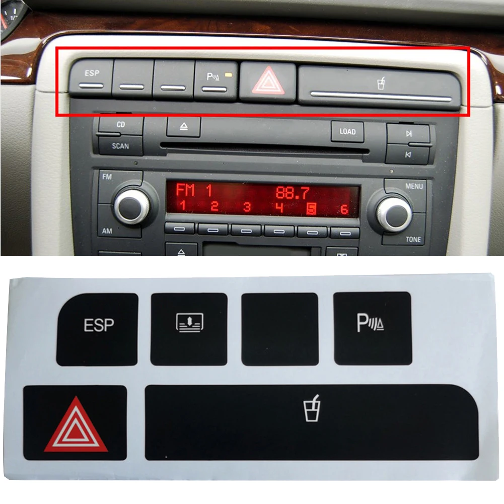 ESP Cup Holder Stickers Decals Repair Worn Button Knob Switch For Audi A4 04-06 LHD Interior Dedoration Car Styling
ESP Cup Holder Stickers Decals Repair Worn Button Knob Switch For Audi A4 04-06 LHD Interior Dedoration Car Styling