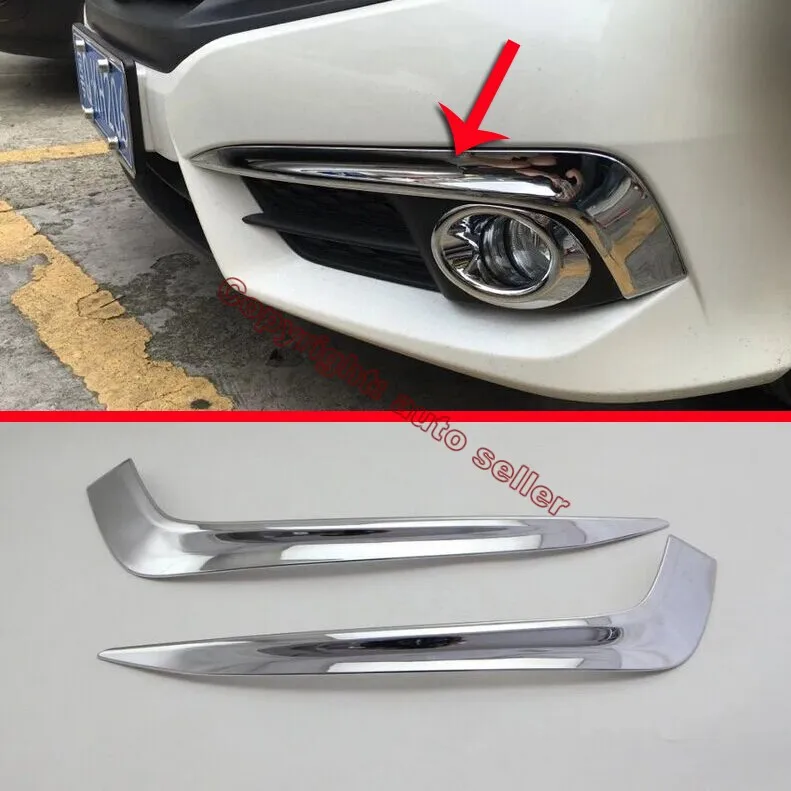 ABS Chrome Front Fog Light Trim For Honda Civic 2016 2017 Car Accessories Stickers
ABS Chrome Front Fog Light Trim For Honda Civic 2016 2017 Car Accessories Stickers