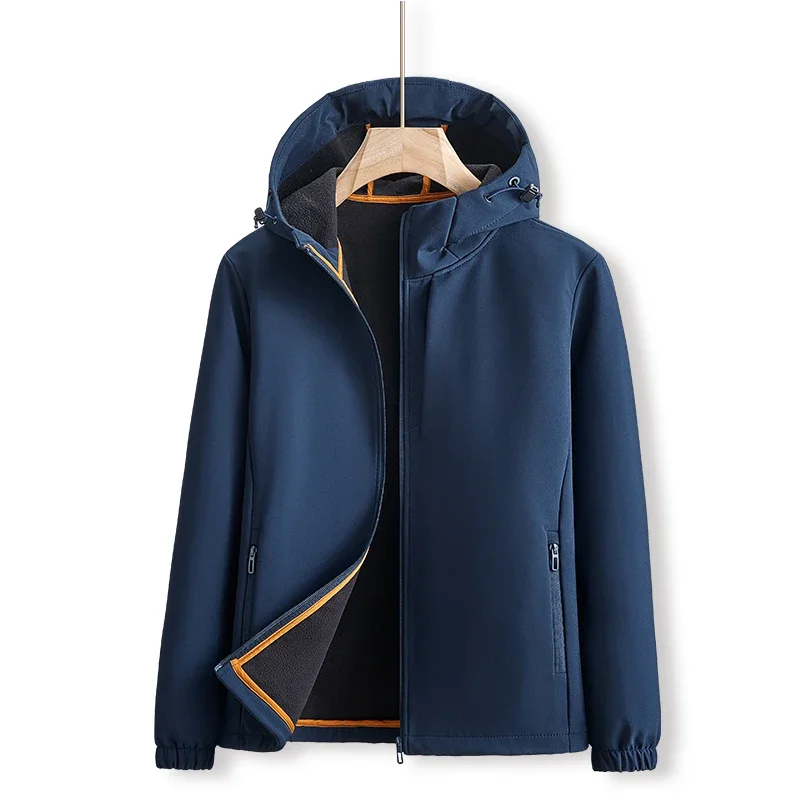 

Man Black Windbreaker Windproof Waterproof For 2024 Spring Autumn Zip Up Jacket Men's Streetwear Bomber Clothes OverSize 7XL 8XL