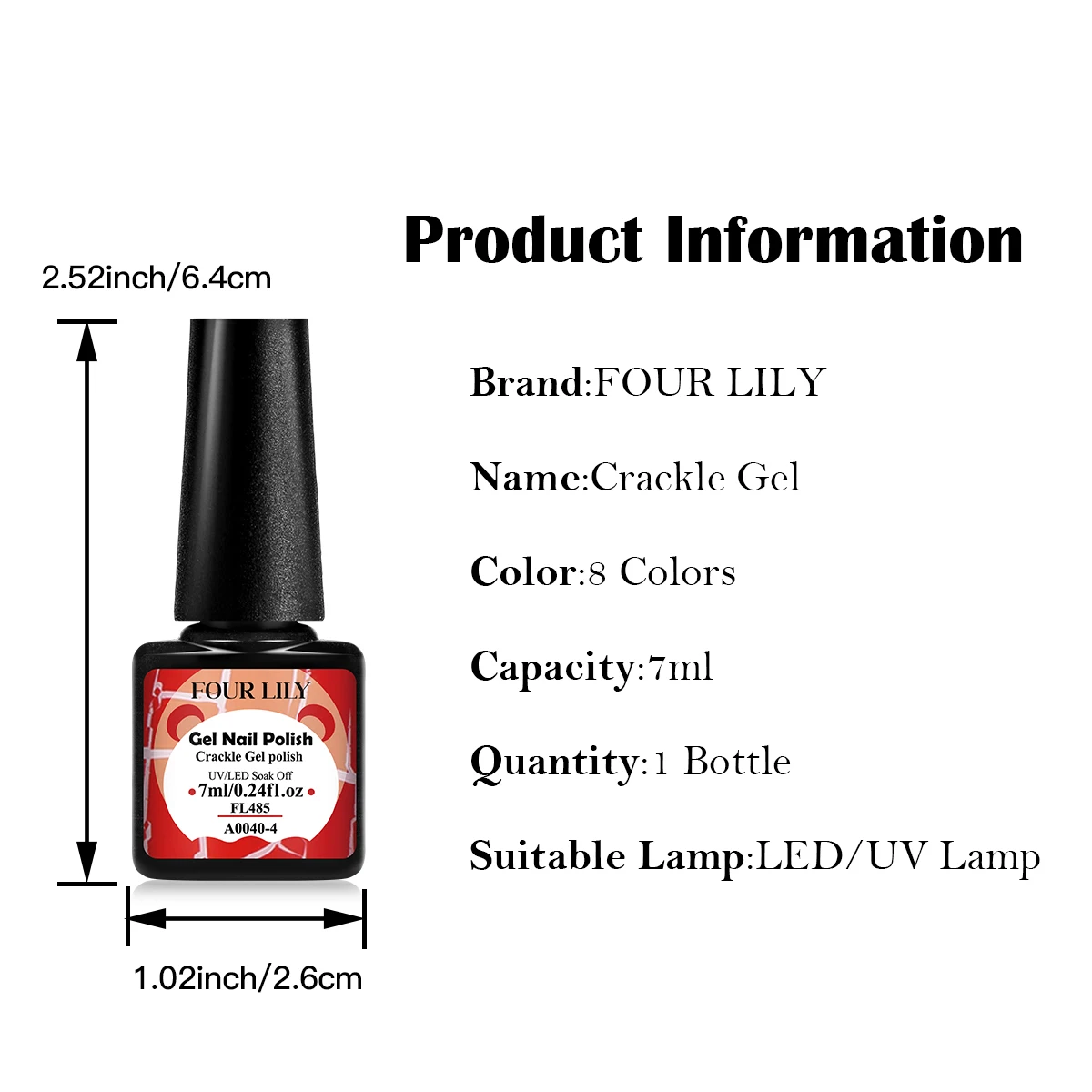 Four Lily 7ml Crackle Gel Nail Polish Hybrid Natural Dry DIY Nail Art Cracking Gel Polish Semi Permanent Soak Off Varnish Design 2 Mallzona S20828d02b58c48cd83af6f27f29857579 Four Lily 7ml Crackle Gel Nail Polish Hybrid Natural Dry DIY Nail Art Cracking Gel Polish Semi Permanent Soak Off Varnish Design Mallzona
