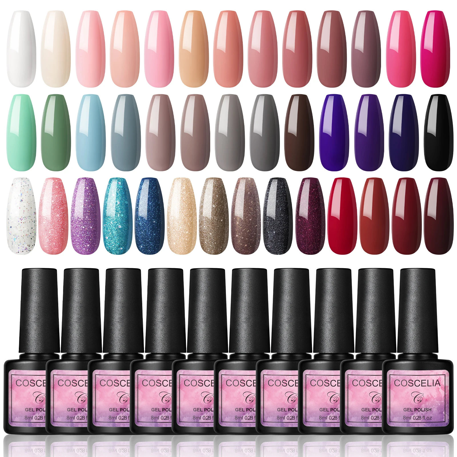 COSCELIA Nail Gel Set Gel Polish Kit Gel Varnish Nail Polish Set Soak Off Semi Permanent All For Manicure Nail Art Nail Tool Set 
COSCELIA Nail Gel Set Gel Polish Kit Gel Varnish Nail Polish Set Soak Off Semi Permanent All For Manicure Nail Art Nail Tool Set
