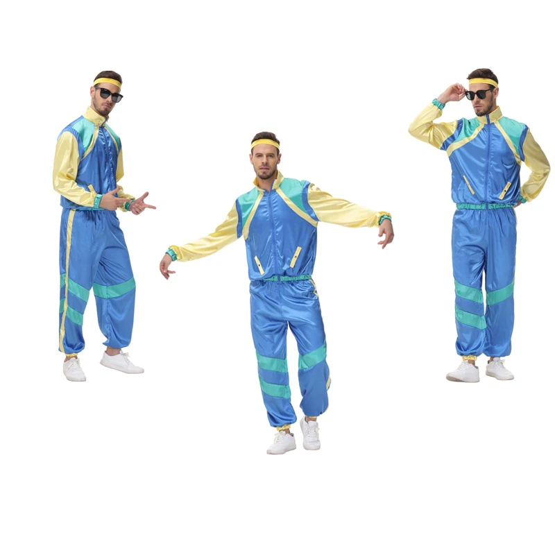 Men Fashion Hip Hop Outfits Party Adult Dress Up 80s 90s Retro Disco Sportswear Costumes Halloween Hippie Tracksuit Costume
Men Fashion Hip Hop Outfits Party Adult Dress Up 80s 90s Retro Disco Sportswear Costumes Halloween Hippie Tracksuit Costume