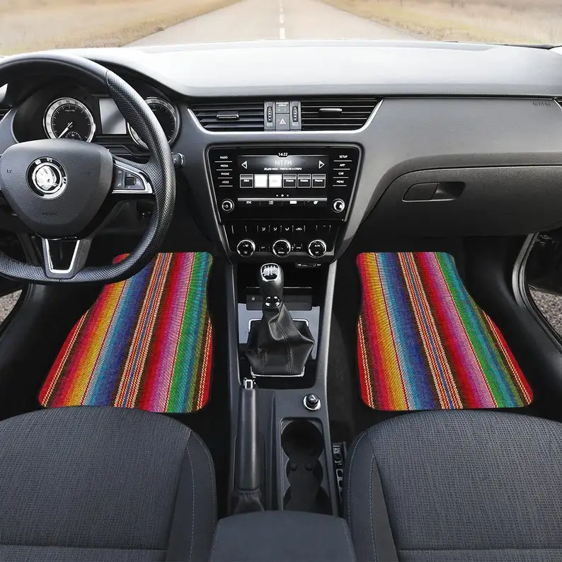 Colorful Rainbow Stripes Car Floor Mats Set, Front and Back Floor Mats for Car, Car Accessories
Colorful Rainbow Stripes Car Floor Mats Set, Front and Back Floor Mats for Car, Car Accessories