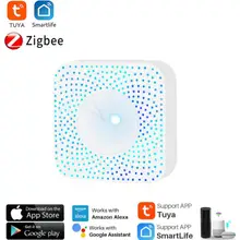 Tuya Zigbee Smart Air Housekeeper PM2.5,Formaldehyde,VOC,CO2, Temperature, Humidity 6 In 1 Smart Air Box Sensor Automation Alarm
Tuya Zigbee Smart Air Housekeeper PM2.5,Formaldehyde,VOC,CO2, Temperature, Humidity 6 In 1 Smart Air Box Sensor Automation Alarm