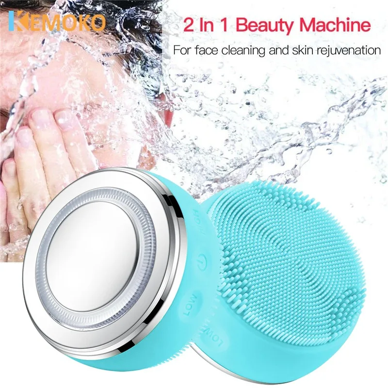 Ultrasonic Facial Cleaning Cleansing Brush Electric Silicone Brush Skin Tightening Face Massager Silicone Exfoliating Brushes
Ultrasonic Facial Cleaning Cleansing Brush Electric Silicone Brush Skin Tightening Face Massager Silicone Exfoliating Brushes