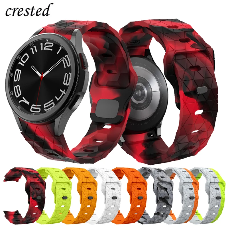 No Gaps Silicone Band for Samsung Galaxy Watch 6 4 5 44mm/6 Classic 43mm 47mm/5 pro 20mm football Bracelet Galaxy watch 6 strap
No Gaps Silicone Band for Samsung Galaxy Watch 6 4 5 44mm/6 Classic 43mm 47mm/5 pro 20mm football Bracelet Galaxy watch 6 strap