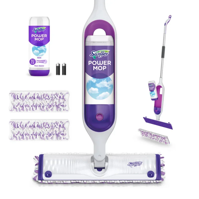 

Swiffer PowerMop Multi-Surface Mop Kit for Floor Cleaning, Fresh Scent