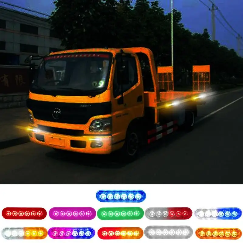 

6LED Light Bar For Car Roof IP67 Auto Water Resistant Alert Flash Light P12-24V Strobe Light Bar For Automotive And Truck