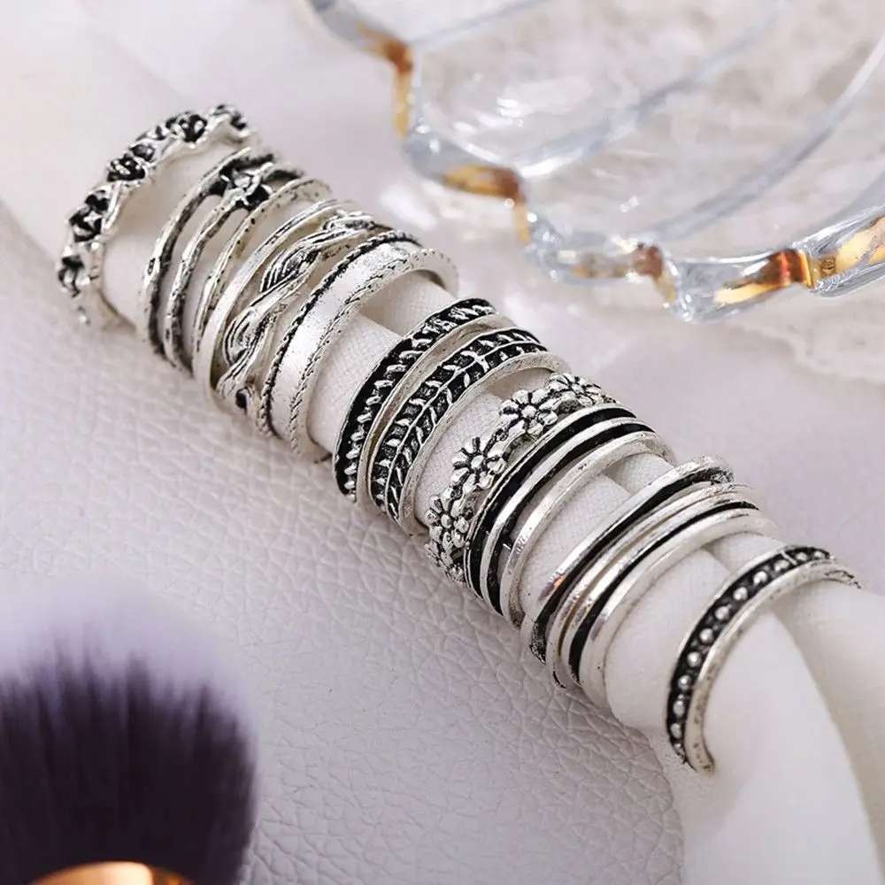 12Pcs/Set Mix Toe Ring Set Fashion Simple Retro Carved Flower Adjustable Toe Foot Rings Wholesale Women Open Finger Ring Jewelry 12Pcs/Set Mix Toe Ring Set Fashion Simple Retro Carved Flower Adjustable Toe Foot Rings Wholesale Women Open Finger Ring Jewelry
