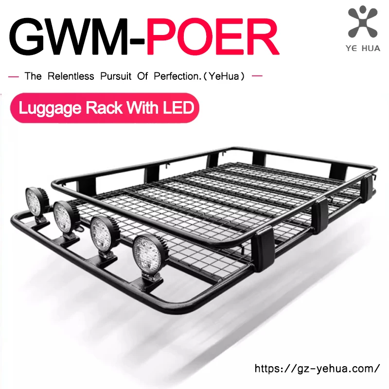 Great Wall Poer Gwm Poer 2019-2023 Luggage Rack With LED Car accessories Decoration strip
Great Wall Poer Gwm Poer 2019-2023 Luggage Rack With LED Car accessories Decoration strip