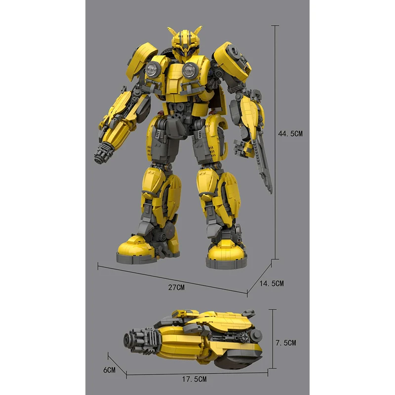 MOC 773 Transformers Bumblebee Robot Bricks Toys MOC 773 Transformers Bumblebee Robot Bricks Toys