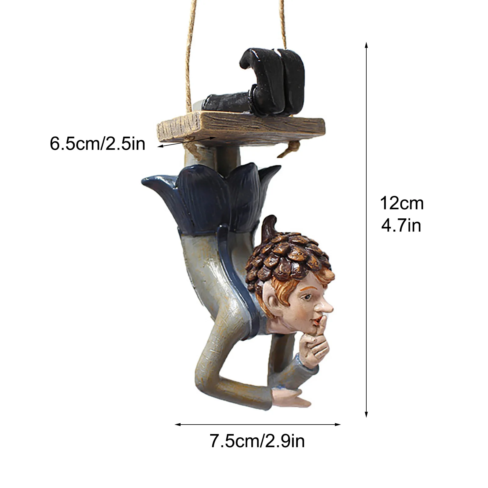 Elf Statue Swinging Elf 1pc 2. 55X2. 95X4. 72inch Exquisite Hanging Garden Elf Not Fade Ornaments Outdoor Decor
Elf Statue Swinging Elf 1pc 2. 55X2. 95X4. 72inch Exquisite Hanging Garden Elf Not Fade Ornaments Outdoor Decor