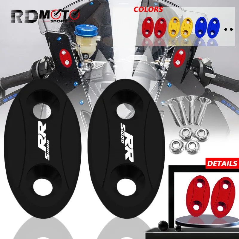 For BMW S1000RR s1000 rr 2009-2017 2018 CNC Aluminum Windscreen Rear Mirror Hole Cover Mirror Driven Cap Motorcycle Accessories
For BMW S1000RR s1000 rr 2009-2017 2018 CNC Aluminum Windscreen Rear Mirror Hole Cover Mirror Driven Cap Motorcycle Accessories