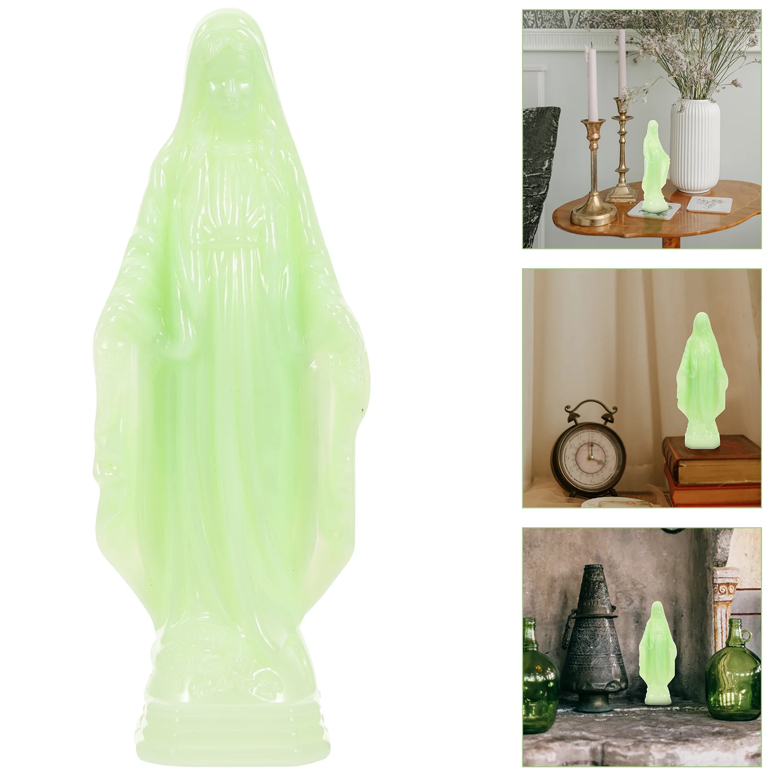 Catholicism Vintage Luminous Glow in the Dark Virgin Mary Statue Madonna Sculpture Mother Mary Statue Virgin Mary Ornament
Catholicism Vintage Luminous Glow in the Dark Virgin Mary Statue Madonna Sculpture Mother Mary Statue Virgin Mary Ornament