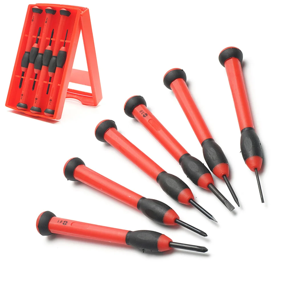 6pcs Set Precision Screwdriver Sets Slotted Cross Screwdriver Magnet Tips For Glasses Watch Cameras Repairing Hardware Tools
6pcs Set Precision Screwdriver Sets Slotted Cross Screwdriver Magnet Tips For Glasses Watch Cameras Repairing Hardware Tools