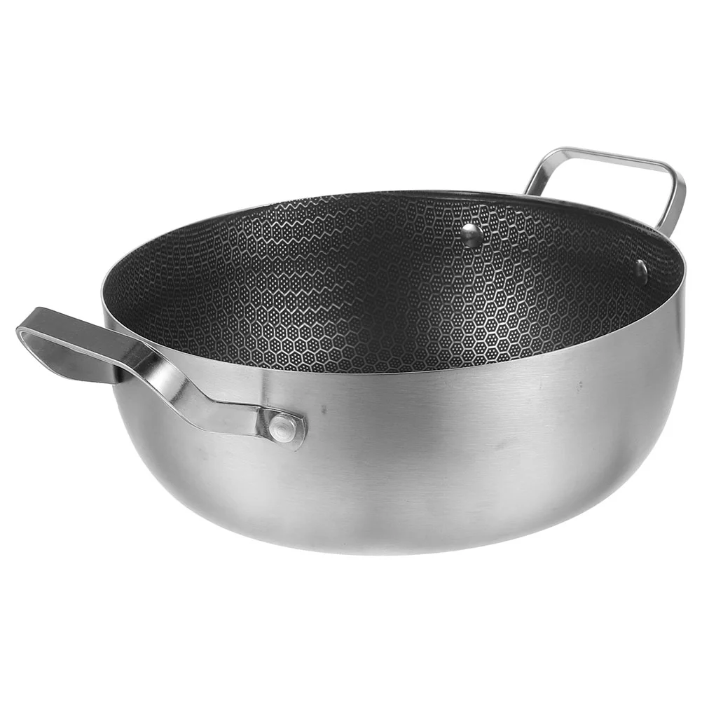Honeycomb Non-stick Hotpot Stainless Steel Thicken Pan Kitchen Nonstick Frying
Honeycomb Non-stick Hotpot Stainless Steel Thicken Pan Kitchen Nonstick Frying