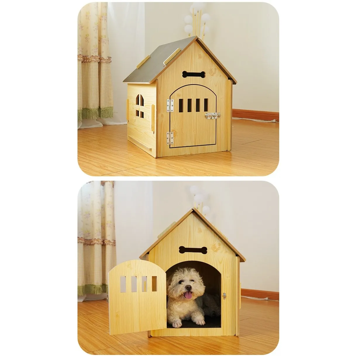 OKRA can assemble indoor and outdoor dual-purpose solid wood hard shell houses independently
OKRA can assemble indoor and outdoor dual-purpose solid wood hard shell houses independently