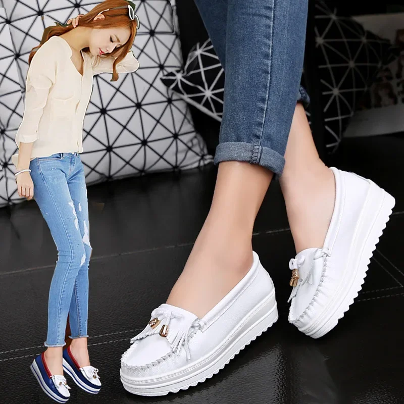 Genuine Leather Pumps Women's Moccasins Flat Loafers Black Work Shoes Low Heel Women's Shoes
Genuine Leather Pumps Women's Moccasins Flat Loafers Black Work Shoes Low Heel Women's Shoes