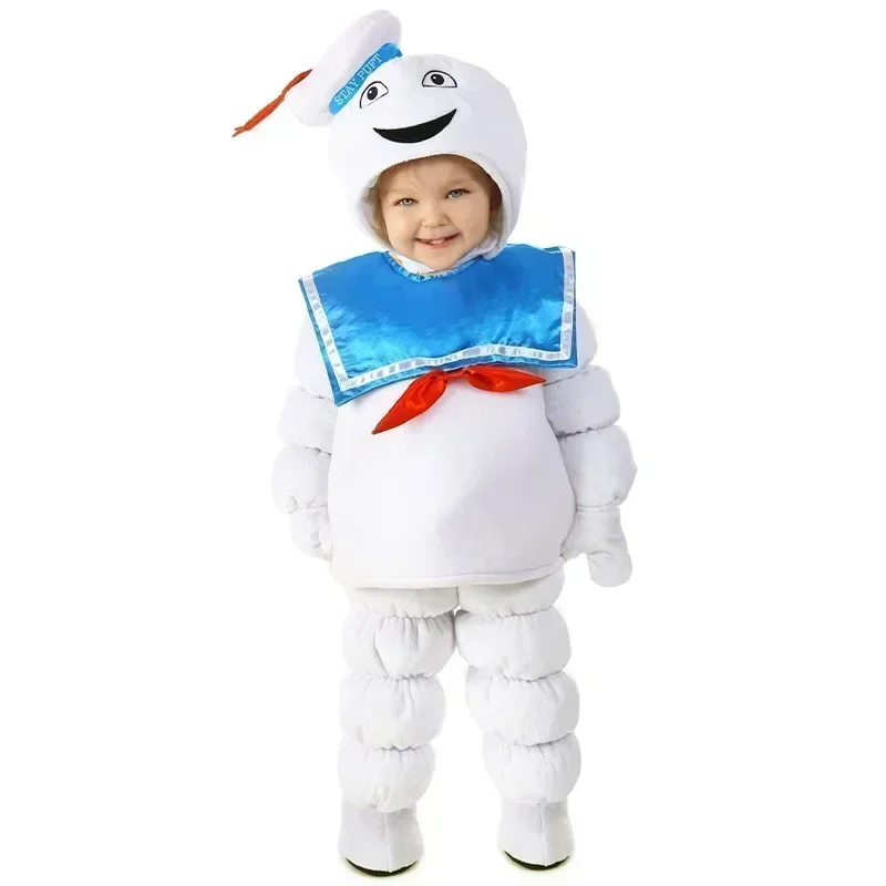 Baby Kids StayPuft Marshmallow Man Cosplay Set Ghost Busters Movie Costumes Halloween Carnival Party Anime Clothes Disfraces
Baby Kids StayPuft Marshmallow Man Cosplay Set Ghost Busters Movie Costumes Halloween Carnival Party Anime Clothes Disfraces