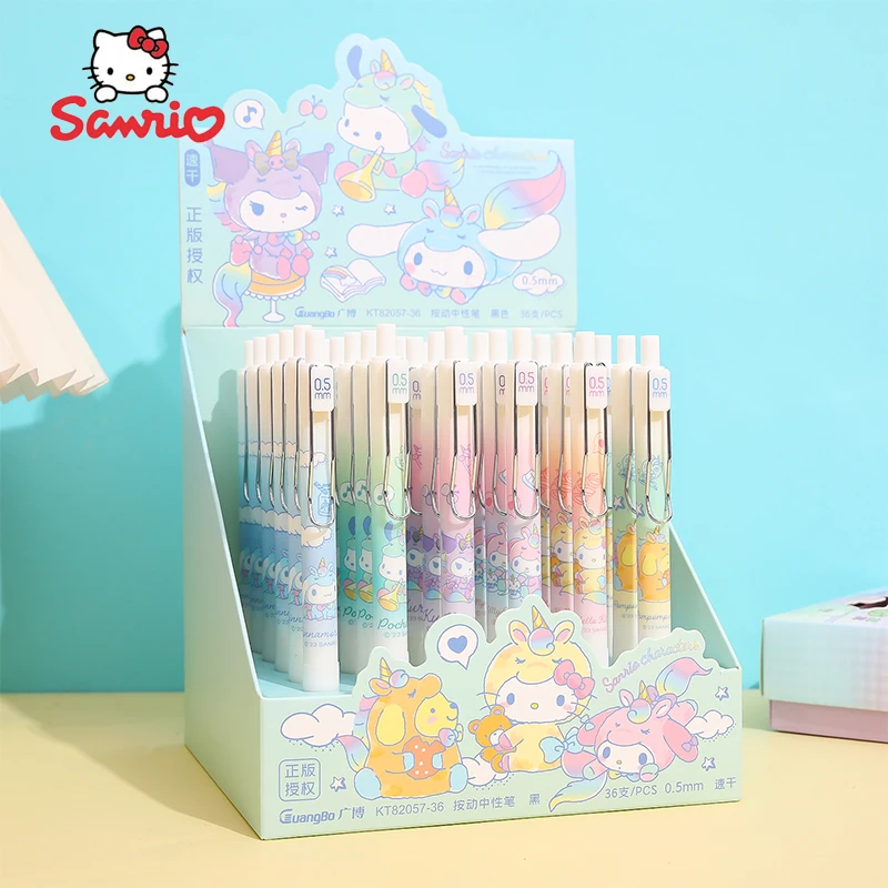 6pcs/36pcs/72pcs New Cartoon Sanrio Family Press Pen Press Neutral Pen Student Stationery Office Supplies Stationery Gift
6pcs/36pcs/72pcs New Cartoon Sanrio Family Press Pen Press Neutral Pen Student Stationery Office Supplies Stationery Gift