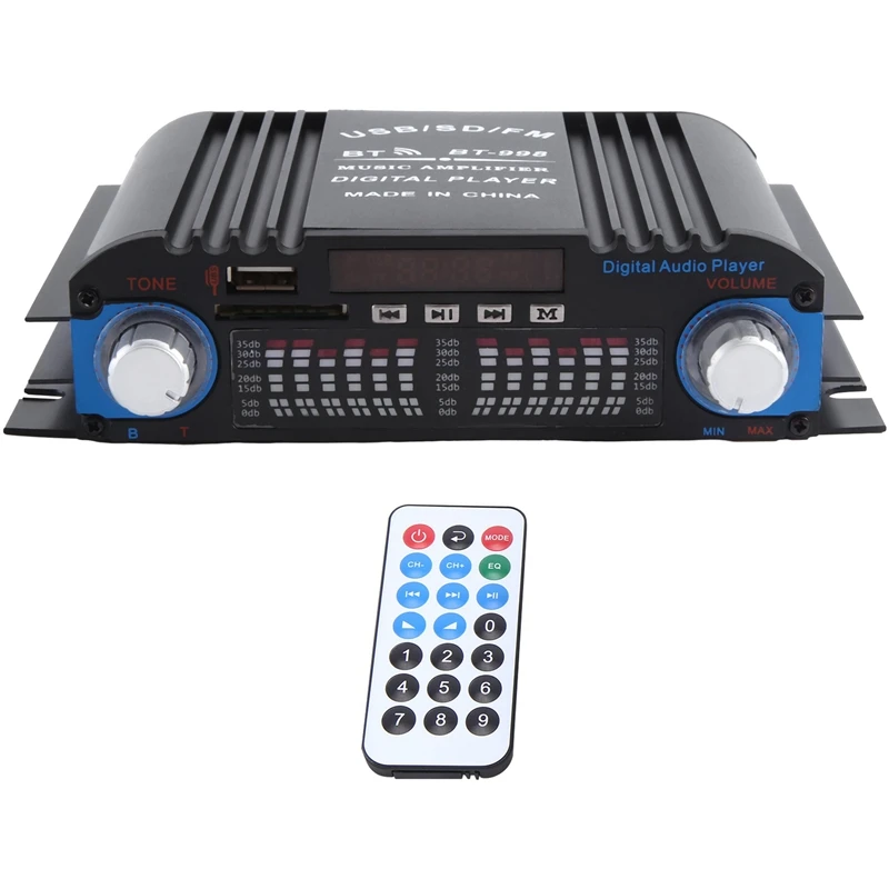 ЦИФРОВОЙ 4-КАНАЛЬНЫЙ Hi-Fi усилитель звука, Bluetooth, караоке, плеер, FM-радио, поддержка пульта дистанционного управления
ЦИФРОВОЙ 4-КАНАЛЬНЫЙ Hi-Fi усилитель звука, Bluetooth, караоке, плеер, FM-радио, поддержка пульта дистанционного управления