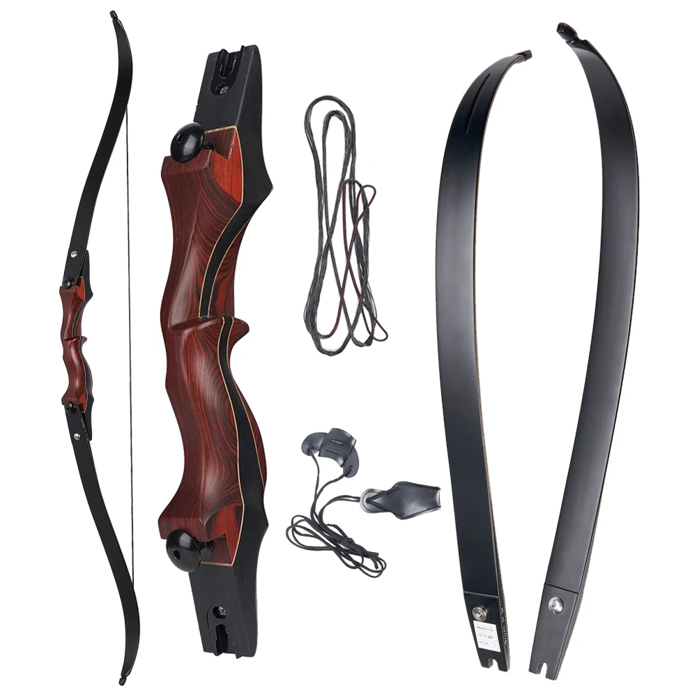 Toparchery ILF Recurve with 15" Riser Wooden bow Recurve Bow Takedown bow Right handed Shooting Bow and Arrows
Toparchery ILF Recurve with 15" Riser Wooden bow Recurve Bow Takedown bow Right handed Shooting Bow and Arrows