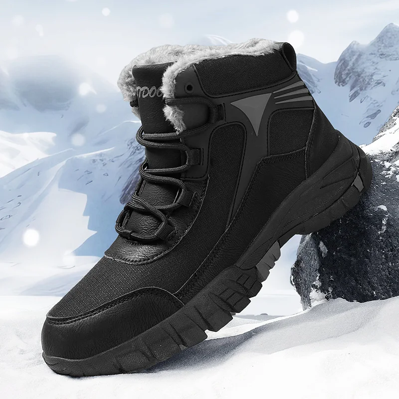 

High Quality Men's Outdoor Boots Comfy Ankle Boots Tactical Combat Boots Casual Work Shoes for Men Winter New Hiking Snow Boots