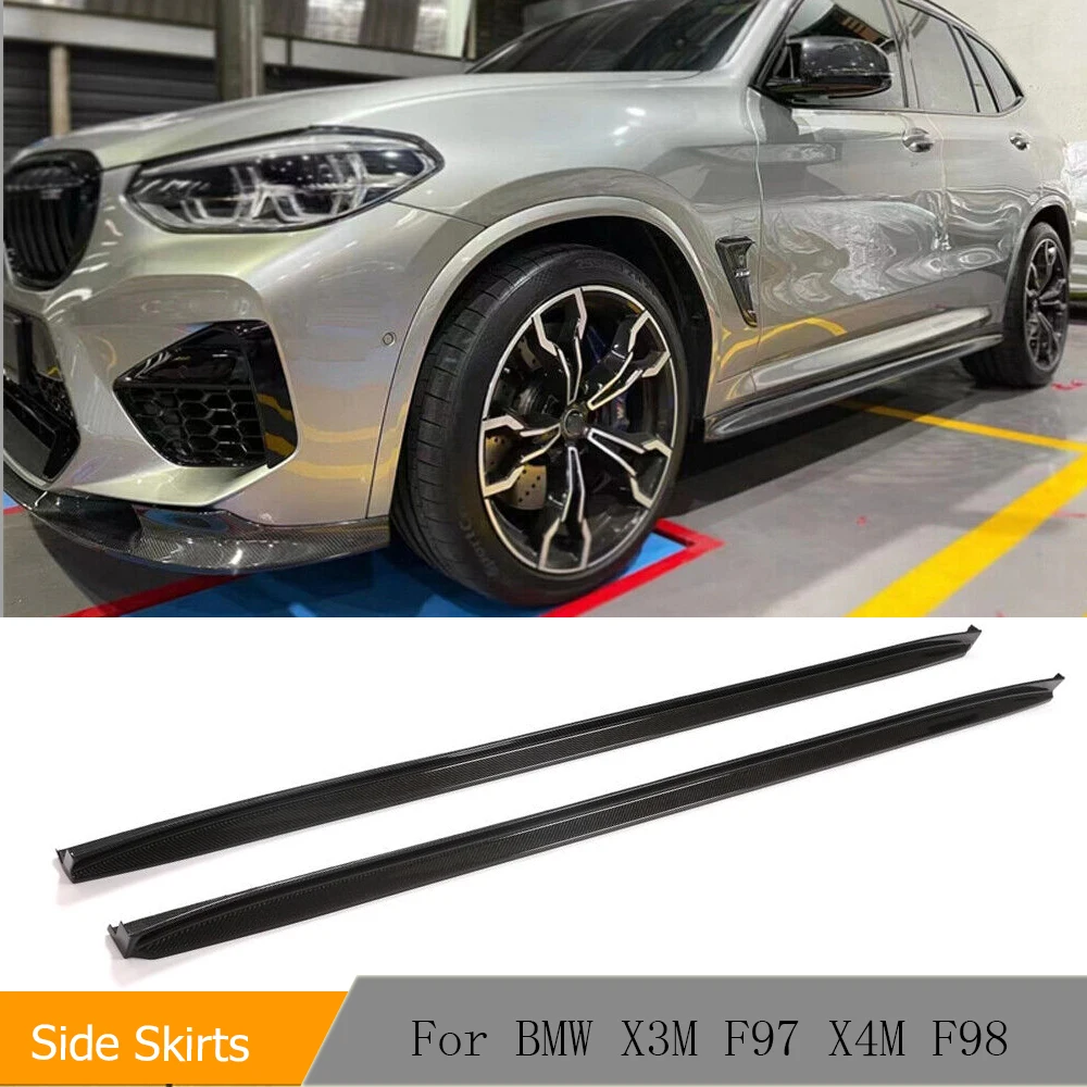 Автомобильные боковые юбки, комплект кузова для BMW X3M F97 X4M F98 019-2021, боковая дверь, бампер, юбка, фартук, удлинитель, натуральное углеродное волокно
Автомобильные боковые юбки, комплект кузова для BMW X3M F97 X4M F98 019-2021, боковая дверь, бампер, юбка, фартук, удлинитель, натуральное углеродное волокно