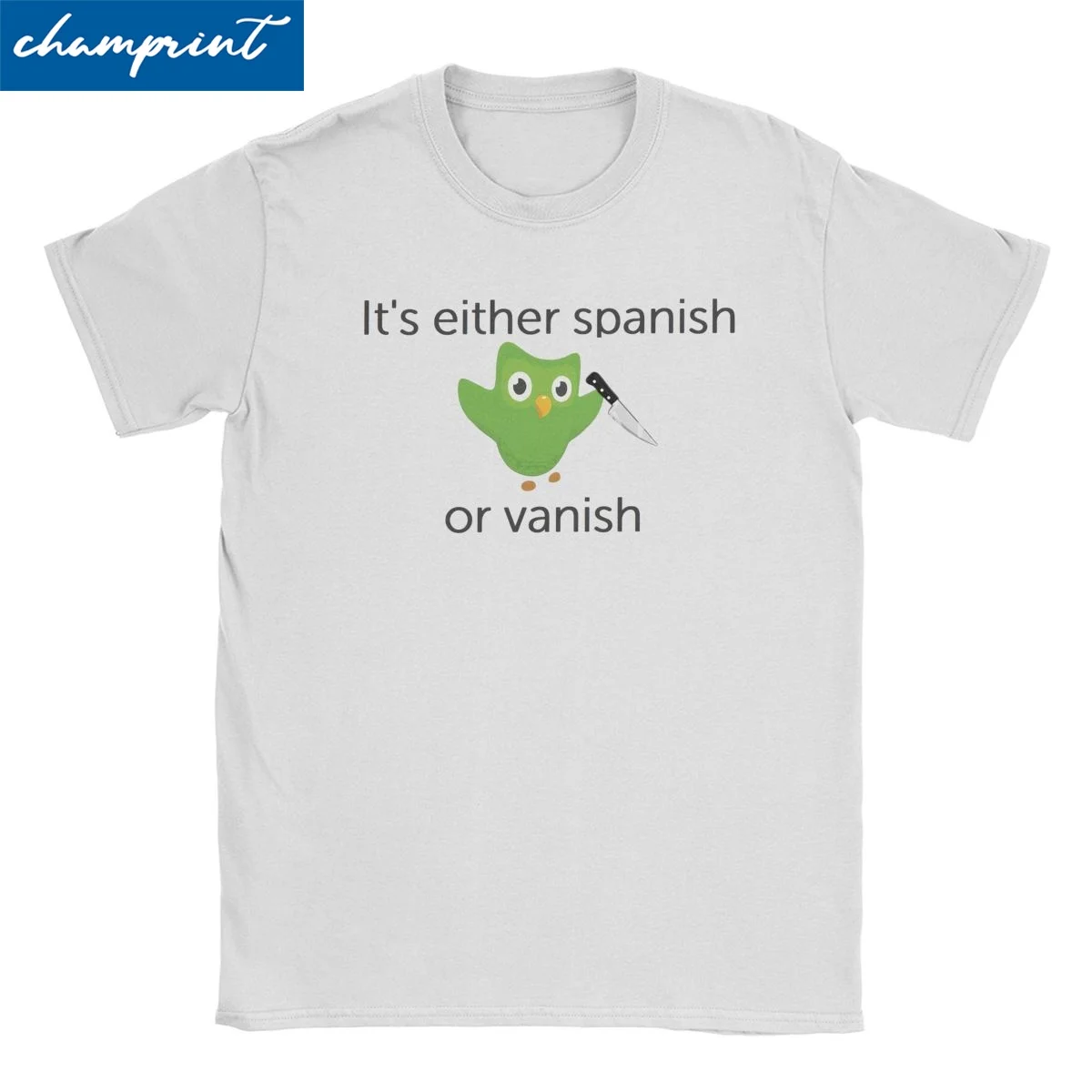 Винтажные футболки для мужчин и женщин Duolingo с мотивацией, футболки из чистого хлопка с круглым вырезом, футболки с испанским или исчезающим коротким рукавом, топы большого размера
Винтажные футболки для мужчин и женщин Duolingo с мотивацией, футболки из чистого хлопка с круглым вырезом, футболки с испанским или исчезающим коротким рукавом, топы большого размера
