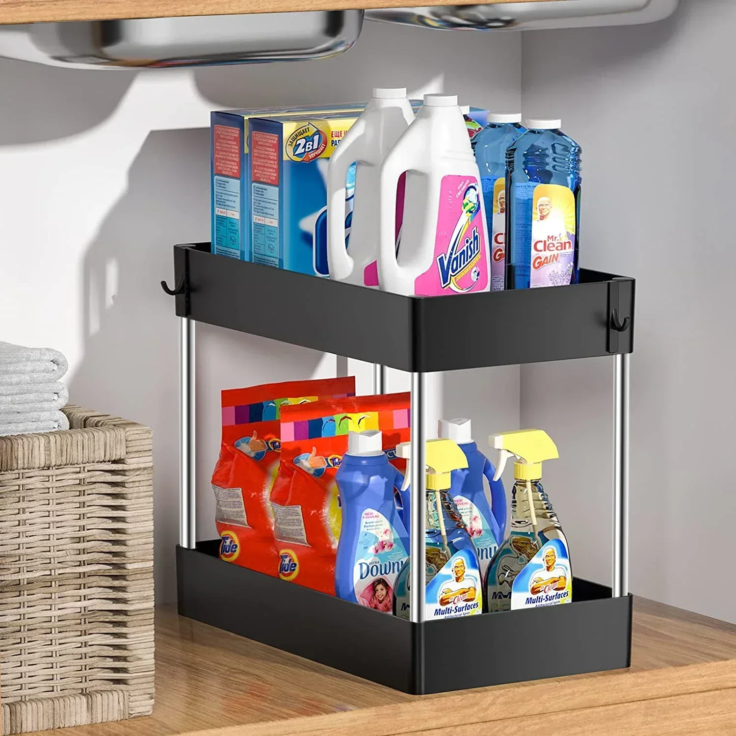 Storage Drawer Shelf Rack Multipurpose Organizer Tier Under Bathroom Kitchen Cabinet 2 Sink
Storage Drawer Shelf Rack Multipurpose Organizer Tier Under Bathroom Kitchen Cabinet 2 Sink